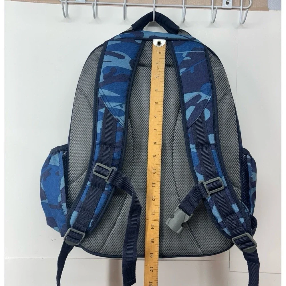 Pottery barn kids, blue camo backpack (16 inch)